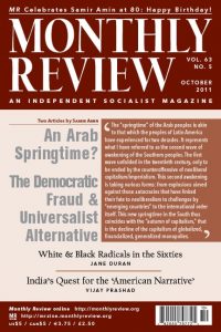 Monthly Review Volume 63, Number 5 (October 2011)