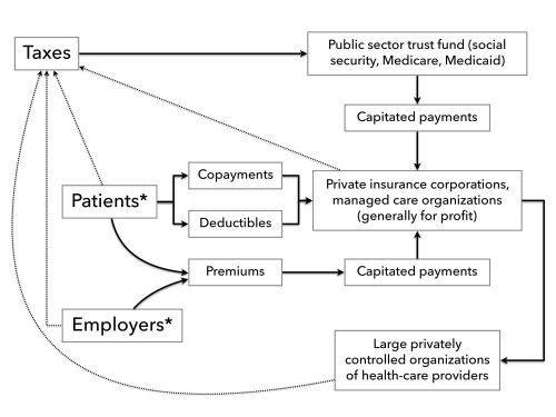 Chart 1. Financial Flows Under Neoliberal Health Reforms