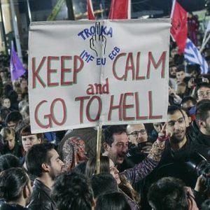 greece: austerity protest