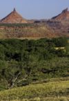 Daytime in Indian Creek, the Sixshooter Peaks in Bears Ears National Monument