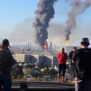 Chevron refinery fire in Richmond, VA in August 6 2012