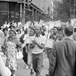 Demonstrators participating in the Poor People's March at Lafayette Park and on Connecticut Avenue, Washington, D.C.