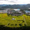 Rice fields in Jiande city, Zhejiang province, Sept 17, 2020