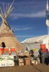 Medic tent at Oceti Sakowin camp Standing Rock during the Dakota Access Pipeline protests (November 26, 2016)