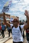 St. Paul, Minnesota September 20, 2015 around 100 protesters blocked the light rail line in St. Paul to protest the treatment of Marcus Abrams by St. Paul police