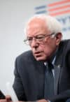 U.S. Senator Bernie Sanders speaking with attendees at the Presidential Gun Sense Forum hosted by Everytown for Gun Safety and Moms Demand Action at the Iowa Events Center in Des Moines, Iowa