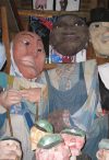 Puppets found in the Bread & Puppet Museum in Glover, Vermont