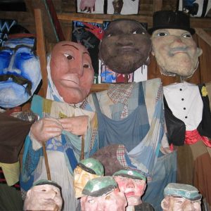 Puppets found in the Bread & Puppet Museum in Glover, Vermont