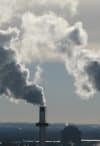 Smokestacks in Garneau, Edmonton, Alberta