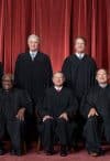 Formal group photograph of the Supreme Court as it was been comprised on June 30, 2022 after Justice Ketanji Brown Jackson joined the Court.