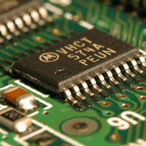 Integrated circuit on a microchip