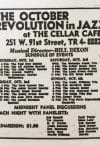 October Revolution in Jazz 1964 poster