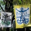 Demonstration opposing the practices of the World Bank and International Monetary Fund on Sunday, April 26, 2009 in Washington, D.C.