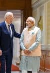 President Biden and Prime Minister Modi of India before the 2023 G20 Summit