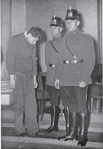 Marinus van der Lubbe during the trial